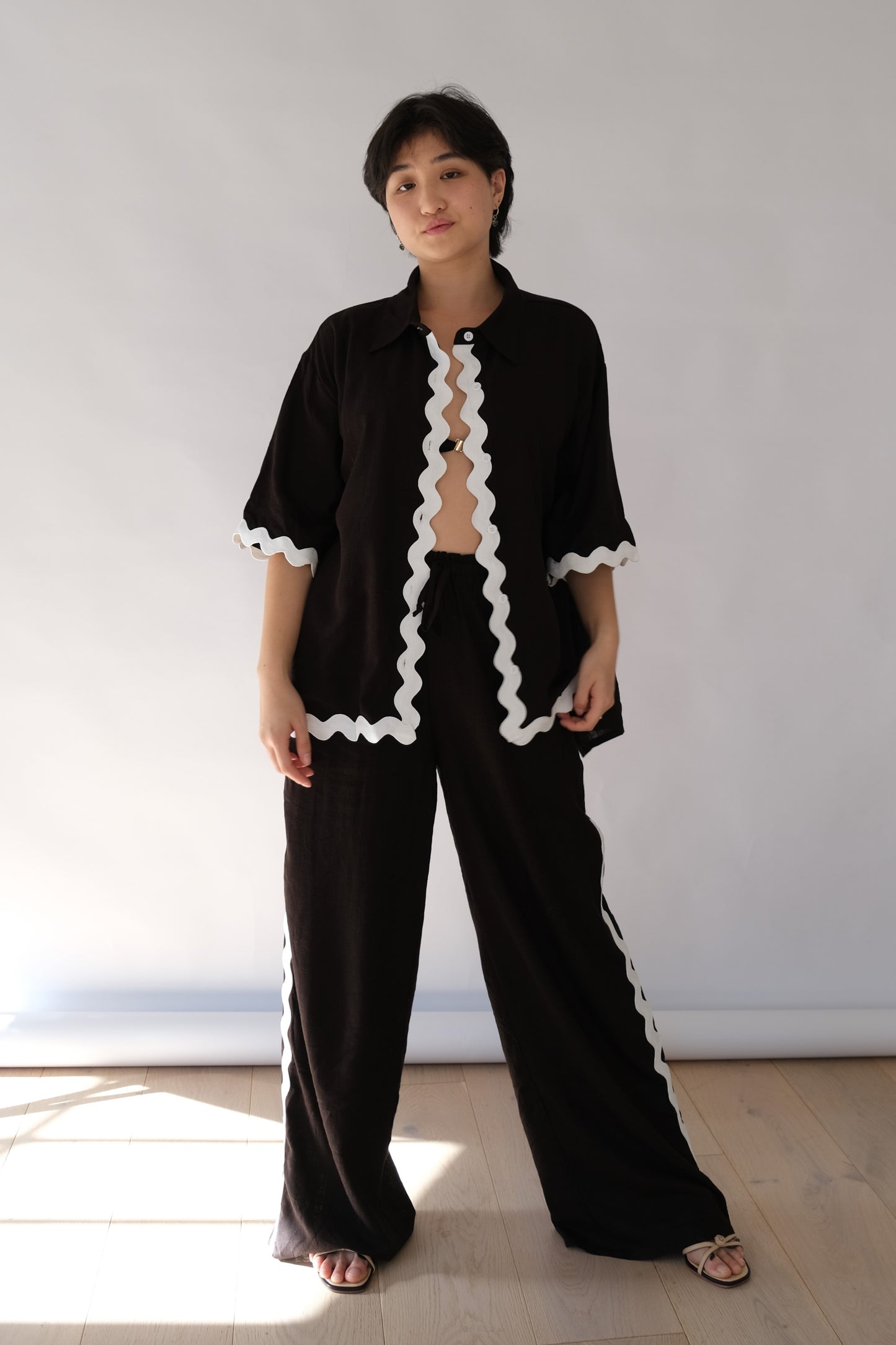 Tanah Monochrome Ric Rac Set
