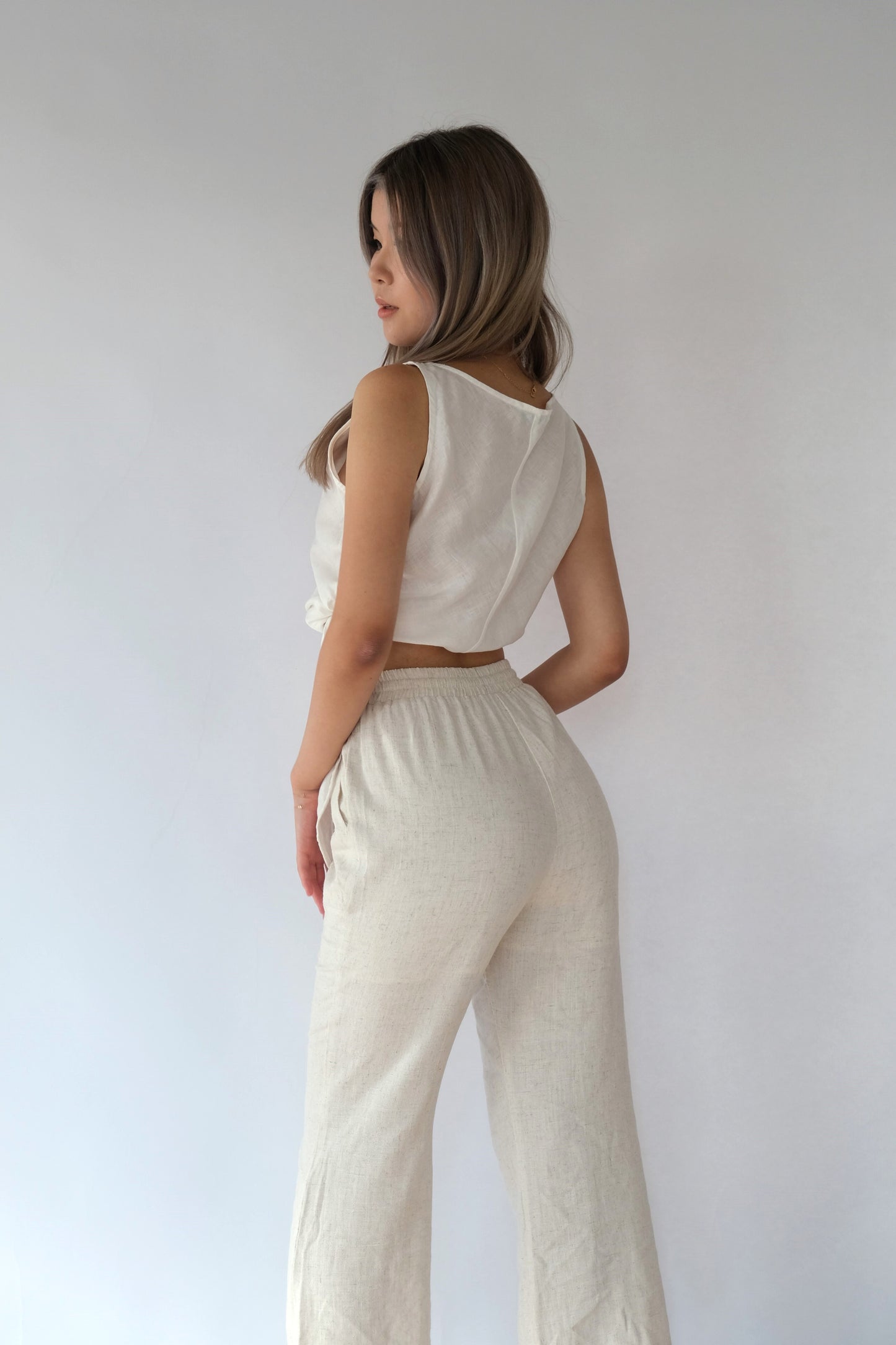 Adele Linen Sleeveless Top