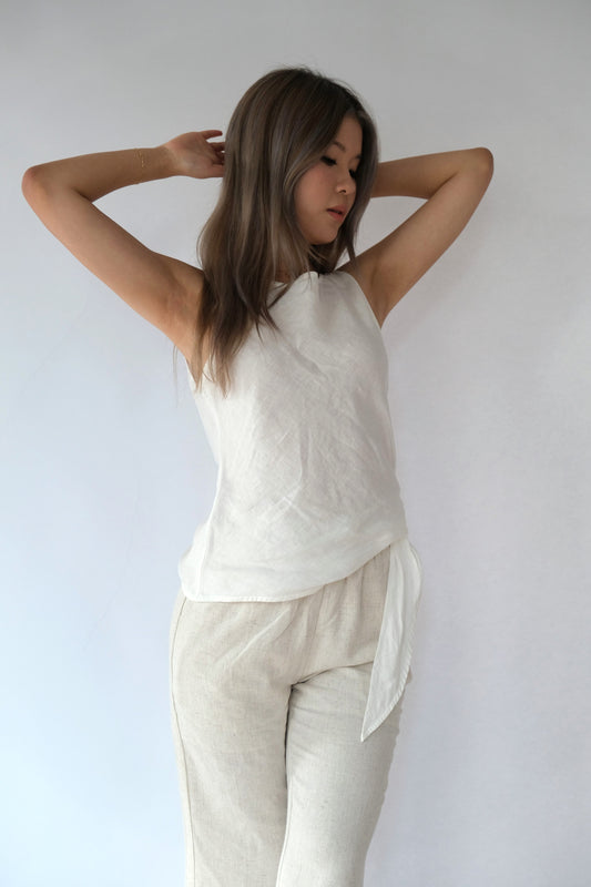 Adele Linen Sleeveless Top