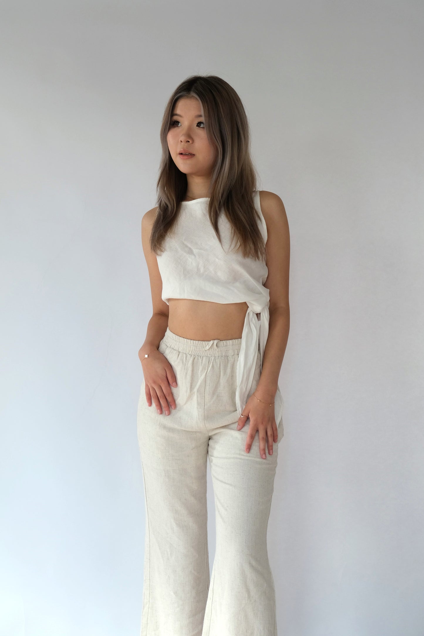 Adele Linen Sleeveless Top