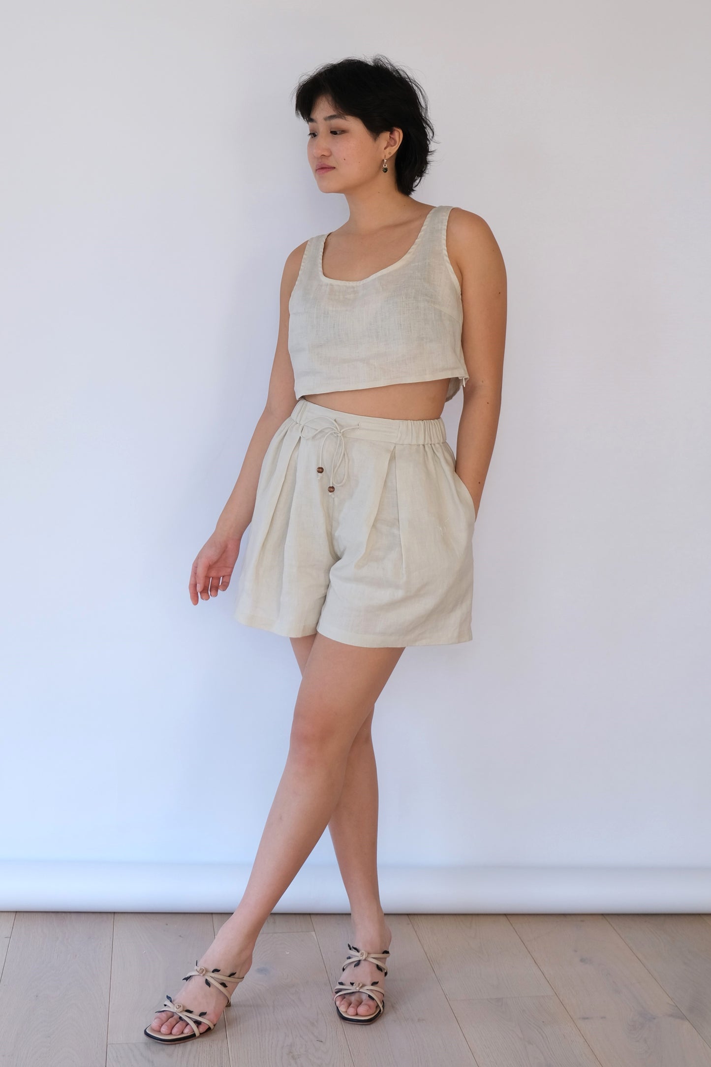Willow Linen Crop Top