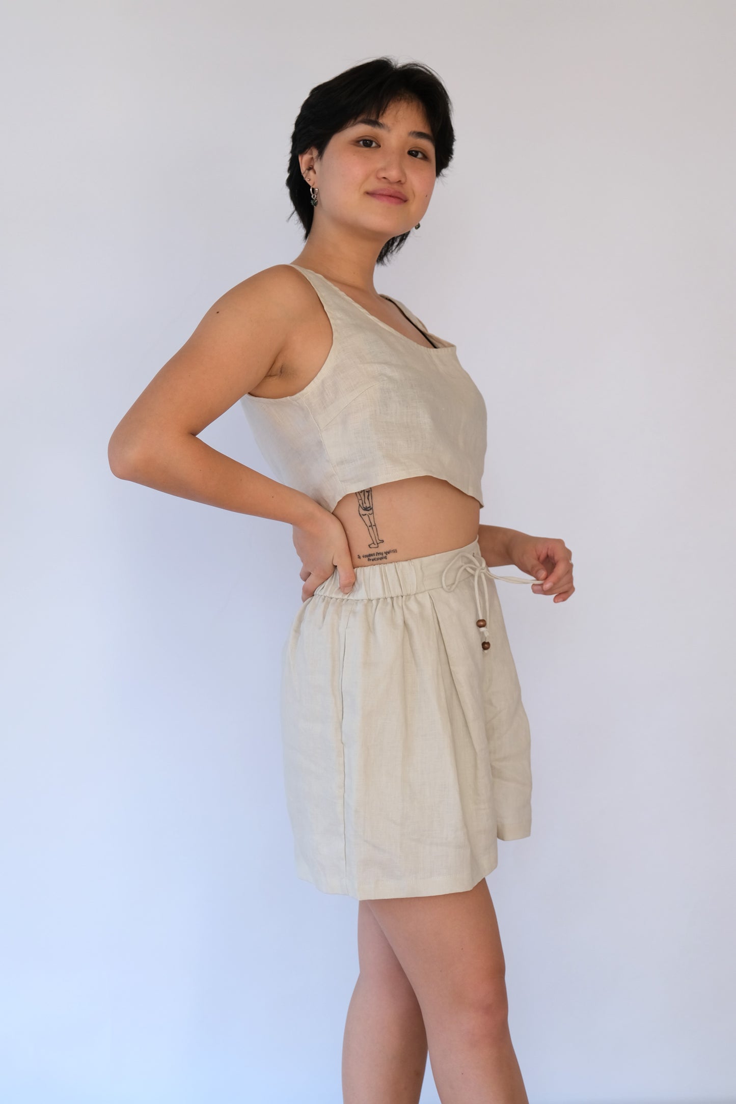 Willow Linen Drawstring Shorts
