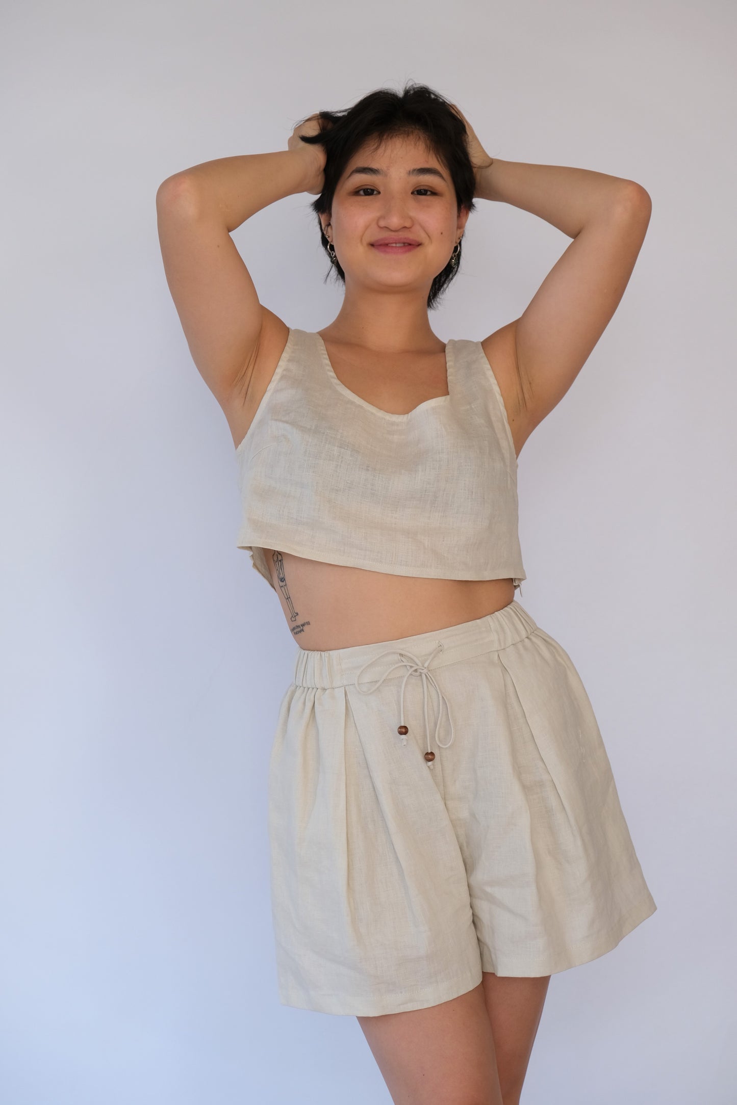 Willow Linen Crop Top