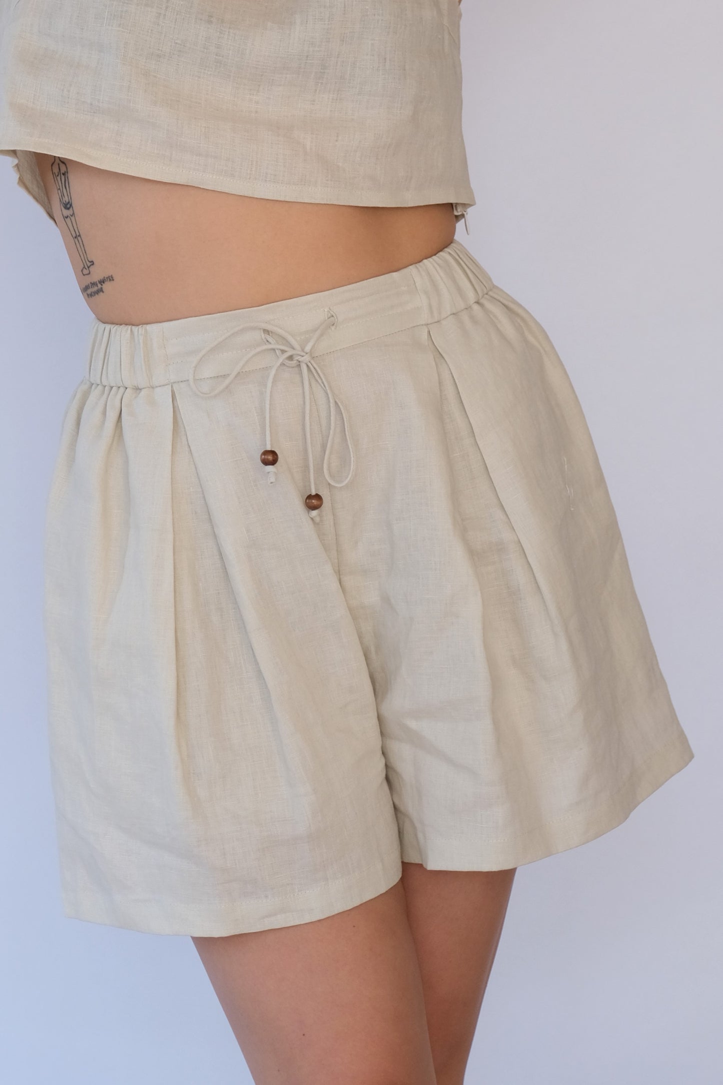 Willow Linen Drawstring Shorts