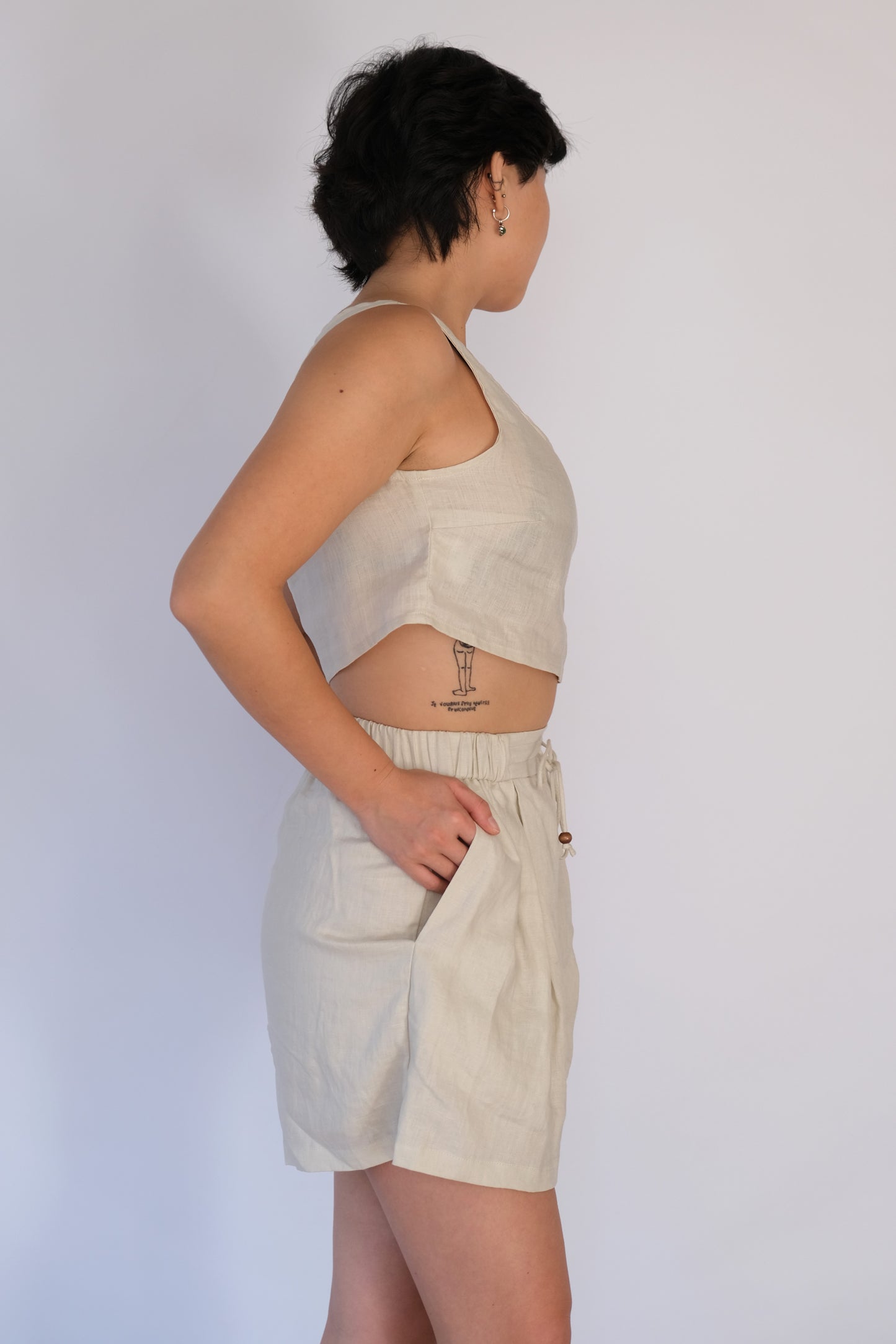 Willow Linen Crop Top